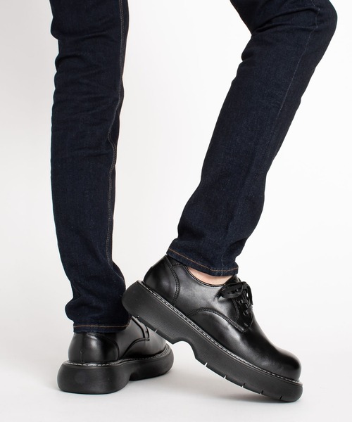 SVEC（シュベック）の「ボリュームソール 3ホール レースアップシューズ（ドレスシューズ・メンズ・ブラック・40/41/42/43/44）」の14枚目の写真