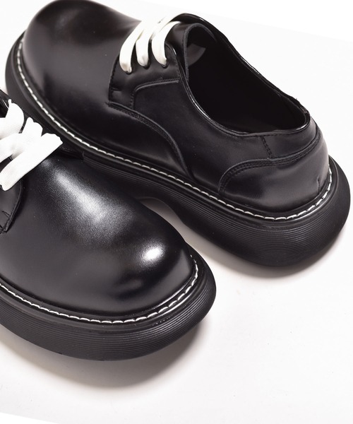 SVEC（シュベック）の「ボリュームソール 3ホール レースアップシューズ（ドレスシューズ・メンズ・ブラック・40/41/42/43/44）」の10枚目の写真