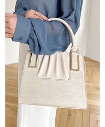 RESEXXY | クロコライクスクエアバッグ(ハンドバッグ)