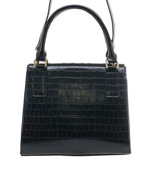 RESEXXY（リゼクシー）の「クロコライクスクエアバッグ（ハンドバッグ・レディース・ブラック/ベージュ/アイボリー・FREE）」の5枚目の写真