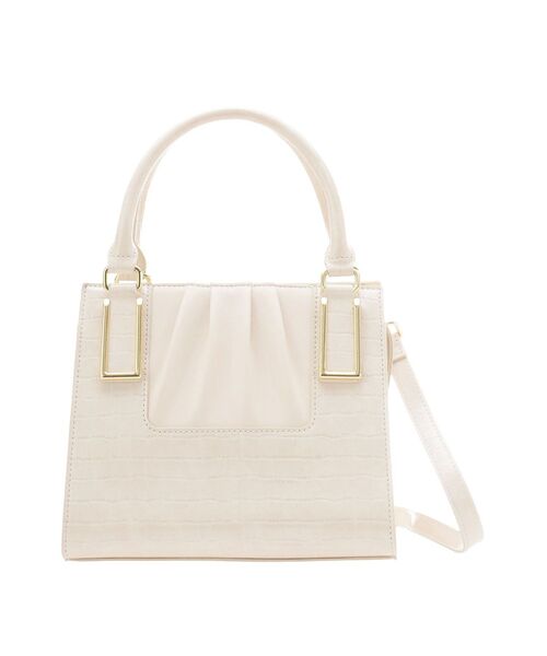 RESEXXY（リゼクシー）の「クロコライクスクエアバッグ（ハンドバッグ・レディース・ブラック/ベージュ/アイボリー・FREE）」の13枚目の写真