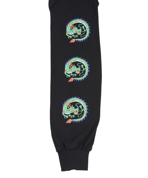 PUNYUS(プニュズ)の「スリーブプリントロンT(Tシャツ/カットソー・レディース・ホワイト/ブラック・3/4/2/1)」の10枚目の写真