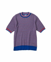 【Sasquatchfabrix./ サスクワァッチファブリックス】CREW NECK ROOTS H/S KNIT