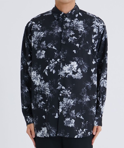 Juha(ユハ)の「【JUHA/ユハ】BOTANICAL L/S SHIRT(シャツ/ブラウス・メンズ・ブラック/グリーン・3/4)」の4枚目の写真