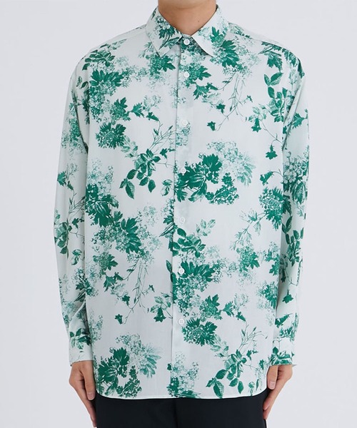 Juha(ユハ)の「【JUHA/ユハ】BOTANICAL L/S SHIRT(シャツ/ブラウス・メンズ・ブラック/グリーン・3/4)」の12枚目の写真