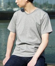 【汗が染みない シンプルTシャツ】 汗しみない Vネック Tシャツ［メンズ］ 汗染み防止