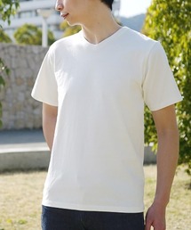 【汗が染みない シンプルTシャツ】 汗しみない Vネック Tシャツ［メンズ］ 汗染み防止