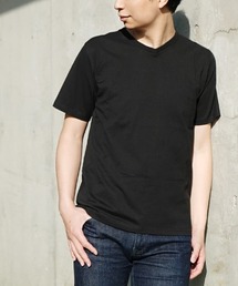 【汗が染みない シンプルTシャツ】 汗しみない Vネック Tシャツ［メンズ］ 汗染み防止