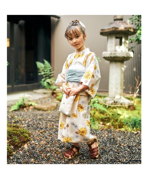 apres les cours(アプレレクール)の「リボングルカサンダル(サンダル・キッズ・ブラウン/アイボリー・18/14/17/19/16/15 )」の3枚目の写真