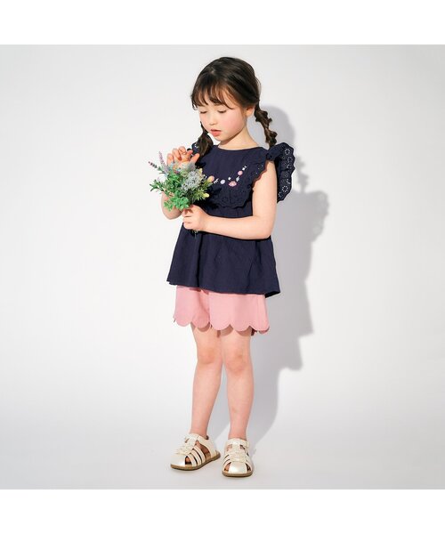 apres les cours(アプレレクール)の「リボングルカサンダル(サンダル・キッズ・ブラウン/アイボリー・18/14/17/19/16/15 )」の9枚目の写真