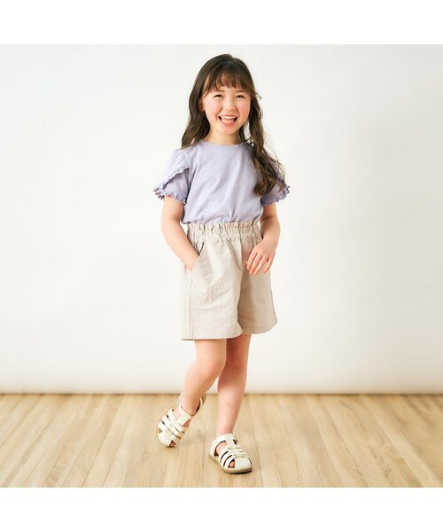 apres les cours(アプレレクール)の「リボングルカサンダル(サンダル・キッズ・ブラウン/アイボリー・18/14/17/19/16/15 )」の10枚目の写真