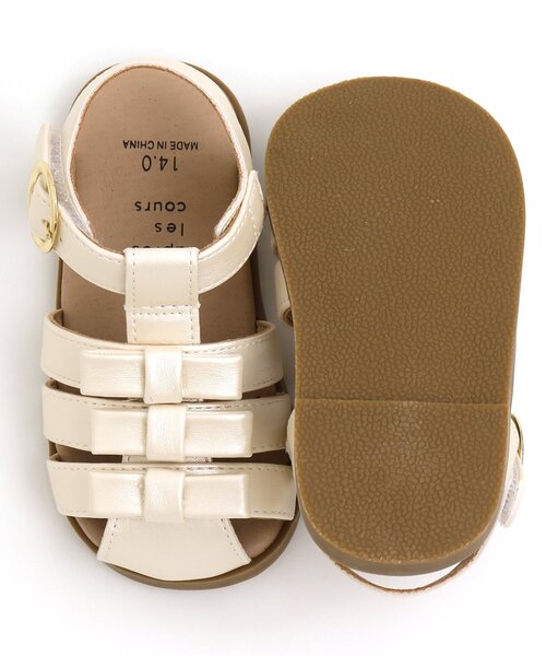 apres les cours(アプレレクール)の「リボングルカサンダル(サンダル・キッズ・ブラウン/アイボリー・18/14/17/19/16/15 )」の19枚目の写真