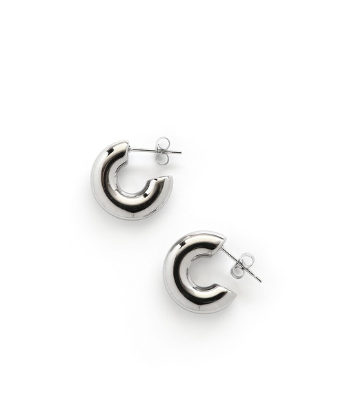 colleca la（コレカラ）の「[stainless]ステンレス・プランプフープピアス〈金属アレルギー対応〉（ピアス（両耳用）・レディース・ゴールド/ピンクゴールド/シルバー・ﾌﾘ-）」の9枚目の写真