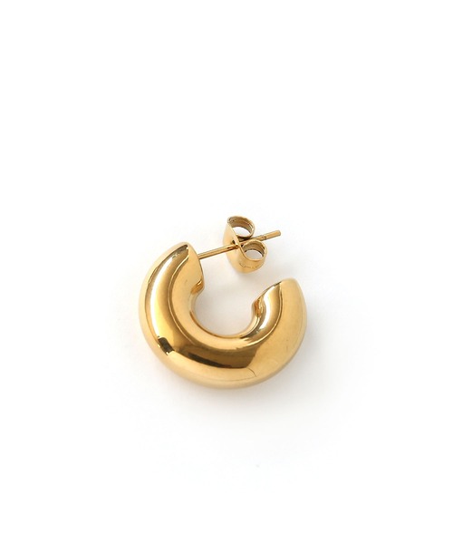 colleca la（コレカラ）の「[stainless]ステンレス・プランプフープピアス〈金属アレルギー対応〉（ピアス（両耳用）・レディース・ゴールド/ピンクゴールド/シルバー・ﾌﾘ-）」の11枚目の写真