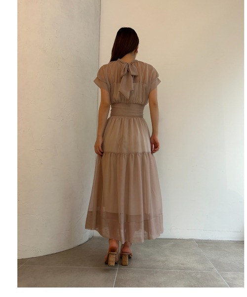 SNIDEL（スナイデル）の「シアーボリュームワンピース（ワンピース