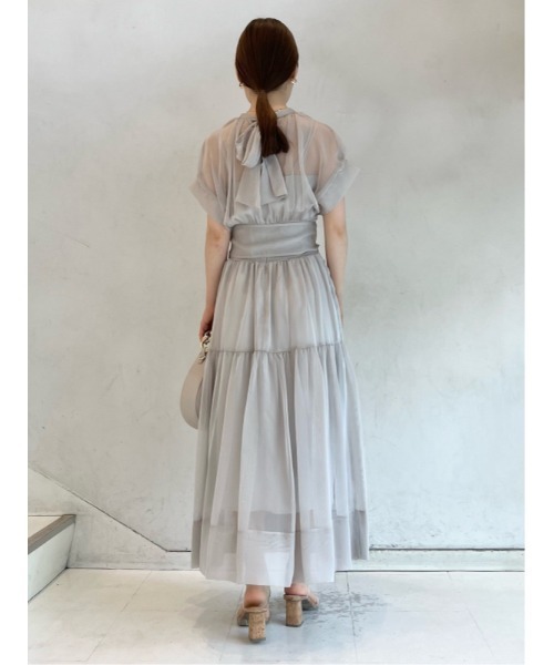 SNIDEL（スナイデル）の「シアーボリュームワンピース