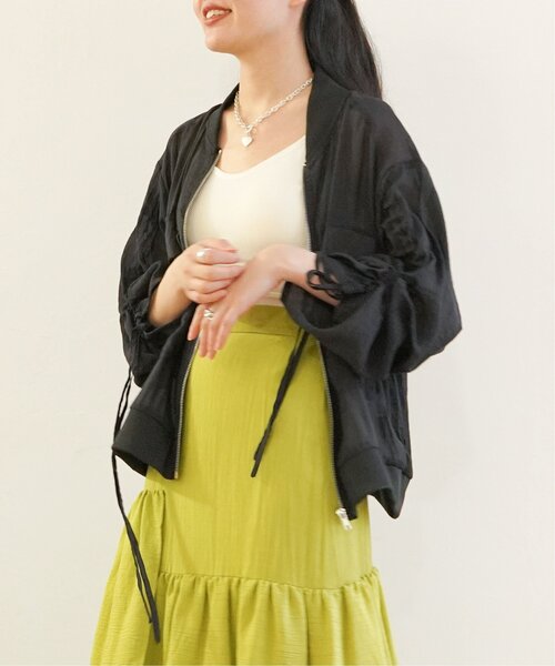 VENCEEXCHANGE（ヴァンスエクスチェンジ）の「袖ドロストシアーMA-1（MA-1・レディース・オフホワイト/ブラック・FREE）」の20枚目の写真