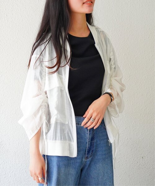 VENCEEXCHANGE（ヴァンスエクスチェンジ）の「袖ドロストシアーMA-1（MA-1・レディース・オフホワイト/ブラック・FREE）」の3枚目の写真