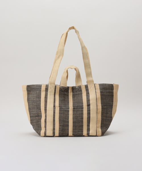 FRAMeWORK（フレームワーク）の「【MAISON N.H PARIS/メゾン エヌ アッシュ パリ】Raffia Shopping バッグ（クラッチバッグ・レディース・ブラックミックス・FREE）」の9枚目の写真