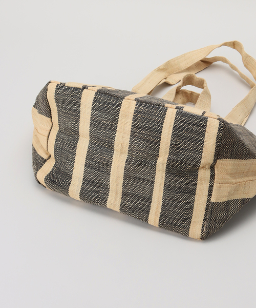 FRAMeWORK（フレームワーク）の「【MAISON N.H PARIS/メゾン エヌ アッシュ パリ】Raffia Shopping バッグ（クラッチバッグ・レディース・ブラックミックス・FREE）」の12枚目の写真