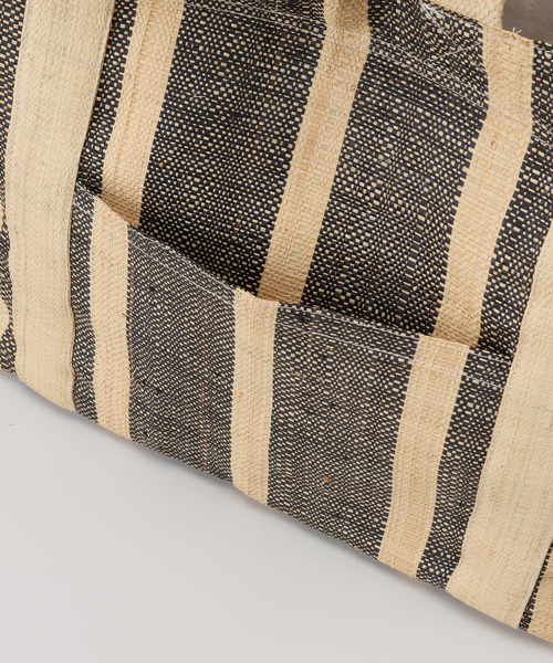 FRAMeWORK（フレームワーク）の「【MAISON N.H PARIS/メゾン エヌ アッシュ パリ】Raffia Shopping バッグ（クラッチバッグ・レディース・ブラックミックス・FREE）」の16枚目の写真