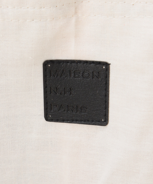 FRAMeWORK（フレームワーク）の「【MAISON N.H PARIS/メゾン エヌ アッシュ パリ】Raffia Shopping バッグ（クラッチバッグ・レディース・ブラックミックス・FREE）」の17枚目の写真