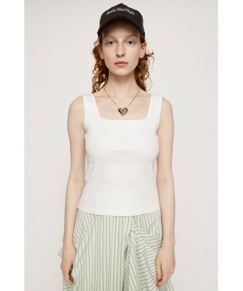 SLY（スライ）の「SQUARE N/C RIB T/T スクエアネック リブ タンク