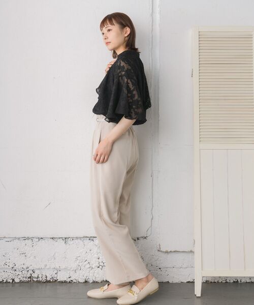 RETRO GIRL（レトロガール）の「ベルト付きタックスラックスPT（その他パンツ・レディース・ナチュラル/オレンジ/グリーン/ブラック・FREE）」の6枚目の写真