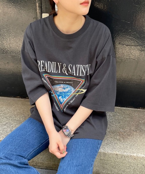 LOWRYS FARM(ローリーズファーム)の「バンドカコウTシャツSS 909165(Tシャツ/カットソー・メンズ・ブラック/その他/その他1・MEDIUM/LARGE)」の3枚目の写真