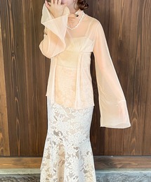 apresjour clair by 和花 | 【和花コラボアイテム】タックシアータートルネック/メロートップス【ZOZOTOWN限定アイテム】(Tシャツ/カットソー)