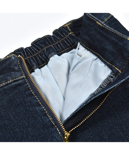 ZIDDY(ジディ)の「ZIDDY/【接触冷感】デニムスカパン(130~160cm)(デニムスカート・キッズ・ブルー/ネイビー・130/140/150/160)」の10枚目の写真