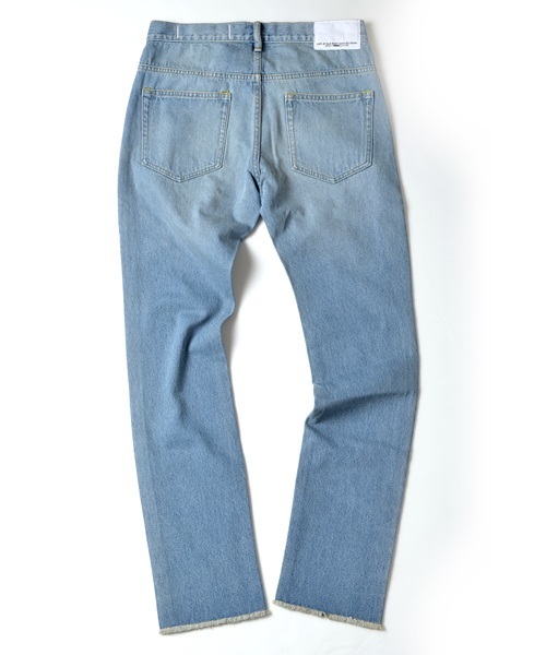 SHIPS JET BLUE（シップスジェットブルー）の「SHIPS JET BLUE (シップス ジェットブルー): クラッシュデニムパンツ■（デニムパンツ・メンズ・ライトインディゴブルー・SMALL/LARGE/MEDIUM）」の8枚目の写真