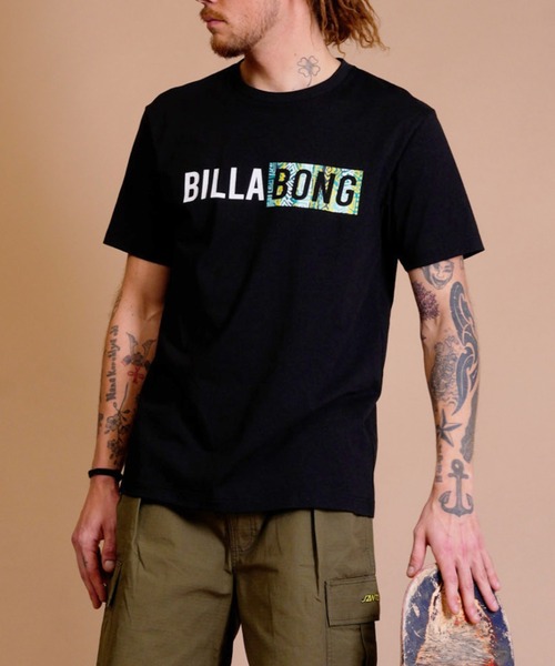 BILLABONG(ビラボン)の「BILLABONG/ビラボン ロゴプリントTシャツ クルーネック半袖Tee/ワンポイント ブランドロゴ BD011-274(Tシャツ/カットソー・メンズ・ブラック×ホワイト/ホワイト×ブラック/ブルー・XL/L/S/M)」の3枚目の写真