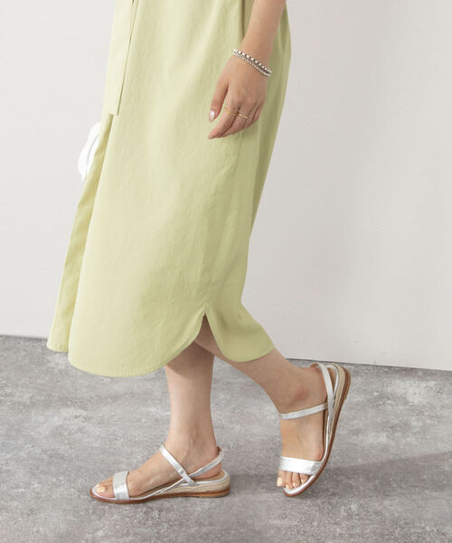 NOLLEY’S(ノーリーズ)の「ウォッシャブルフロントタックワンピース(ワンピース・レディース・ブラウン/ネイビー/イエロー・36/38)」の7枚目の写真