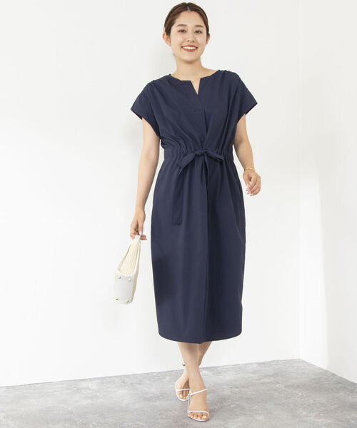 NOLLEY’S(ノーリーズ)の「ウォッシャブルフロントタックワンピース(ワンピース・レディース・ブラウン/ネイビー/イエロー・36/38)」の19枚目の写真