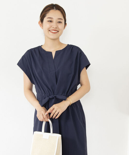 NOLLEY’S(ノーリーズ)の「ウォッシャブルフロントタックワンピース(ワンピース・レディース・ブラウン/ネイビー/イエロー・36/38)」の21枚目の写真