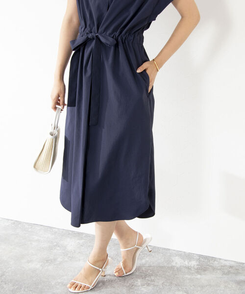 NOLLEY’S(ノーリーズ)の「ウォッシャブルフロントタックワンピース(ワンピース・レディース・ブラウン/ネイビー/イエロー・36/38)」の22枚目の写真