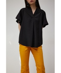RUFFLE SLEEVE SKIPPER BLOUSE/ラッフルスリーブスキッパーブラウス