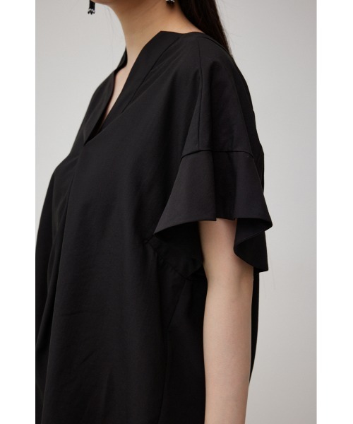 AZUL by moussy（アズールバイマウジー）の「RUFFLE SLEEVE SKIPPER BLOUSE/ラッフルスリーブスキッパーブラウス（シャツ/ブラウス・レディース・オフホワイト/ブルー/ブラック・SMALL/MEDIUM）」の19枚目の写真