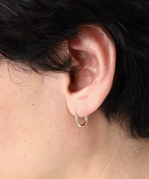 TAKEO KIKUCHI（タケオキクチ）の「【SILVER925】 ミニマルピアス　S（ピアス（両耳用）・メンズ・ピンクゴールド/シルバー・00）」の4枚目の写真