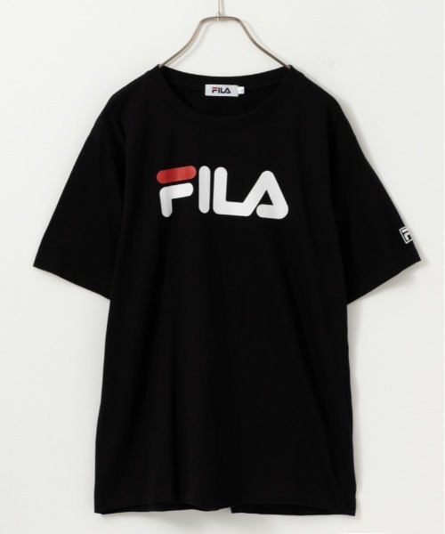 FILA（フィラ）の「FILA フィラ ビッグロゴプリントTシャツ（Tシャツ/カットソー・メンズ・ホワイト/グレー/ネイビー/ブラック・M/XL/L）」の2枚目の写真