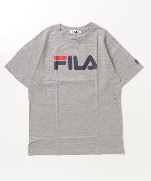 FILA（フィラ）の「FILA フィラ ビッグロゴプリントTシャツ（Tシャツ/カットソー・メンズ・ホワイト/グレー/ネイビー/ブラック・M/XL/L）」の6枚目の写真