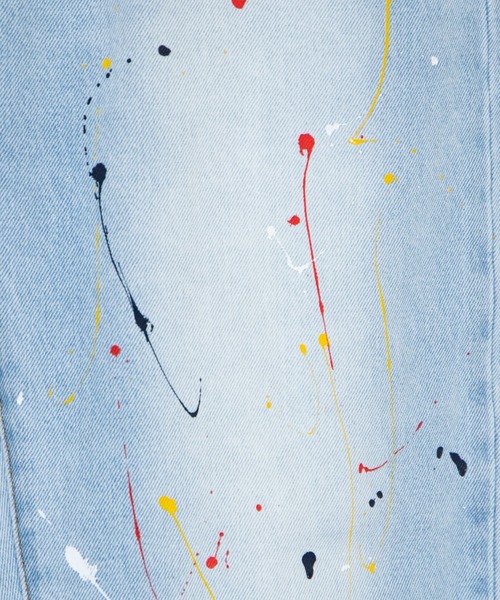 THE STANDARD（ザスタンダード）の「WEGO/ペンキデニムスリムストレートパンツ（デニムパンツ・メンズ・ライトインディゴブルー・MEDIUM/SMALL/LARGE）」の20枚目の写真