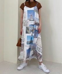 TEVALT | 風景プリントキャミワンピース(ワンピース)