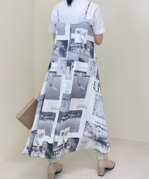 TEVALT（ヴァレット）の「風景プリントキャミワンピース（ワンピース・レディース・その他/グレー・38）」の6枚目の写真
