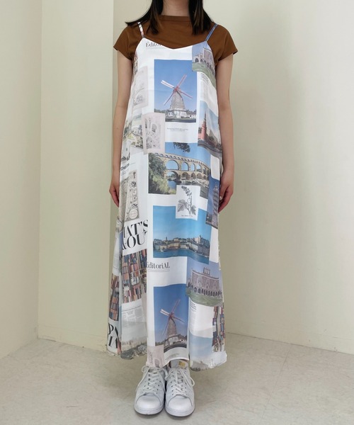 TEVALT（ヴァレット）の「風景プリントキャミワンピース（ワンピース・レディース・その他/グレー・38）」の14枚目の写真