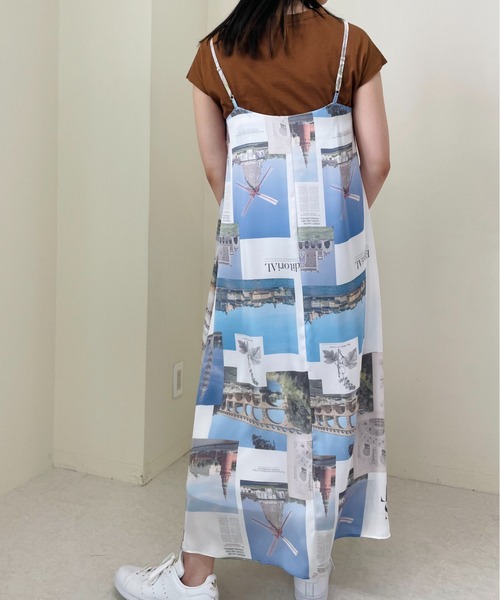 TEVALT（ヴァレット）の「風景プリントキャミワンピース（ワンピース・レディース・その他/グレー・38）」の13枚目の写真