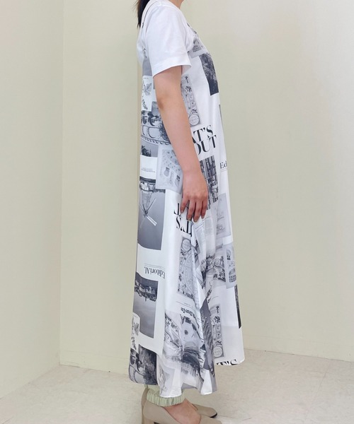 TEVALT（ヴァレット）の「風景プリントキャミワンピース（ワンピース・レディース・その他/グレー・38）」の9枚目の写真