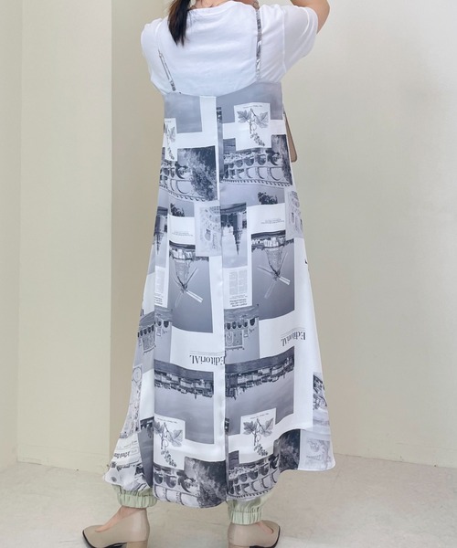 TEVALT（ヴァレット）の「風景プリントキャミワンピース（ワンピース・レディース・その他/グレー・38）」の5枚目の写真