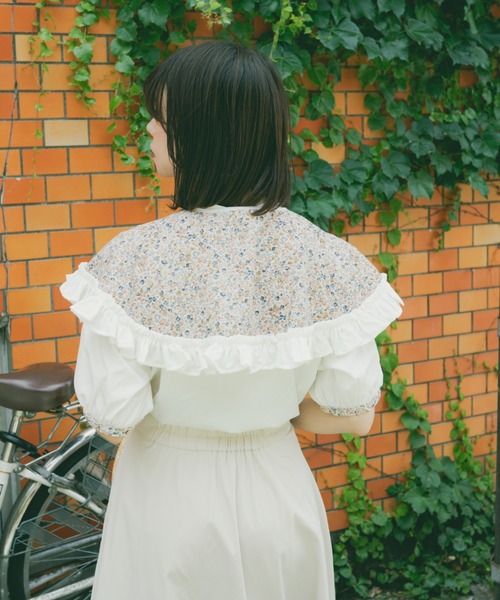 kutir（クティール）の「【クティールとレトロ】フリルつけ襟2wayブラウス（シャツ/ブラウス・レディース・ホワイト系その他/ベージュ/ネイビー/オフホワイト・FREE）」の14枚目の写真